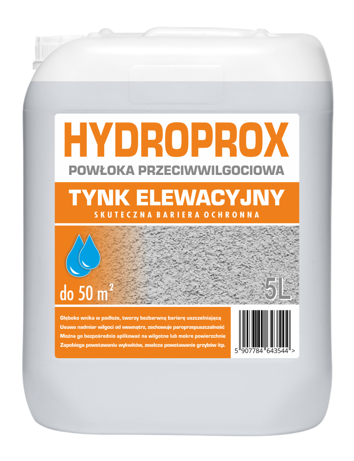 HYDROPROX impregnat przeciwwilgociowy tynk elewacyjny